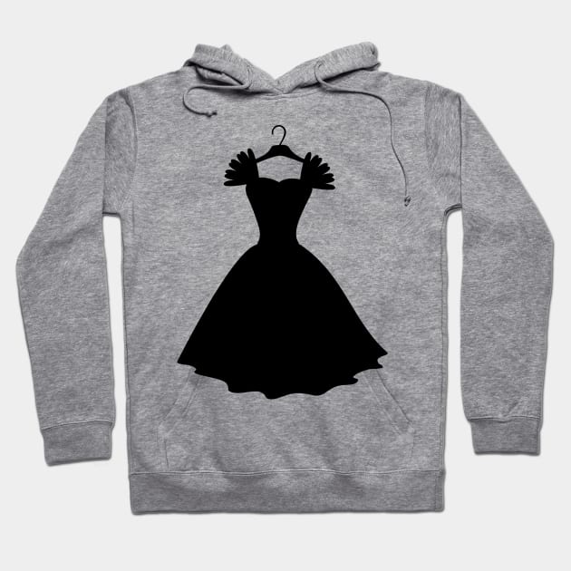 black dress Hoodie by Gaming girly arts